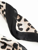 Leopard Fabric Satin Scarf