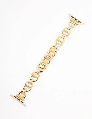 Gold Diamante Vintage Watch Strap 38/40/41