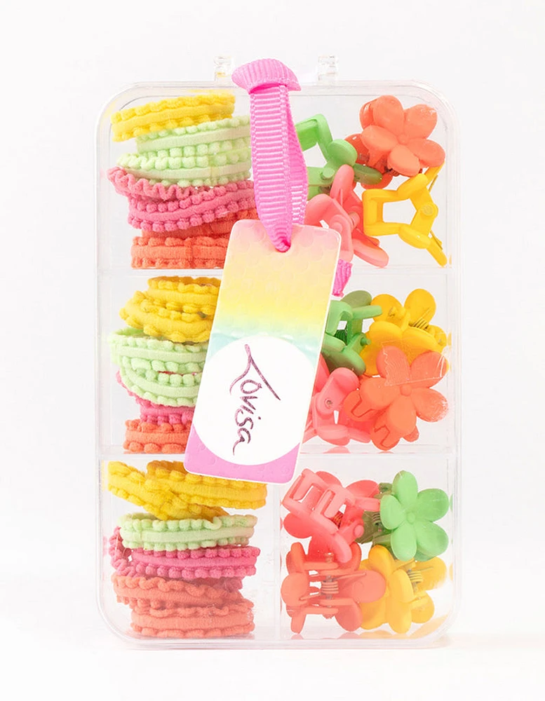 Kids Mixed Bright Hair Ties Pack