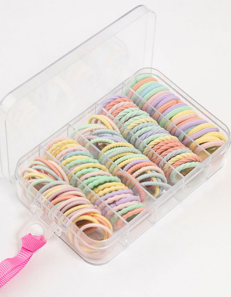 Kids Mixed Pastel Hair Ties Pack