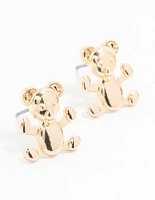 Gold  Teddy Stud Earrings