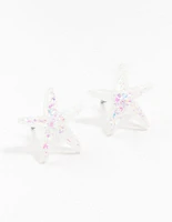 Acrylic Starfish Stud Earrings