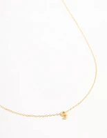 Gold Plated Sterling Silver Initial S Necklace