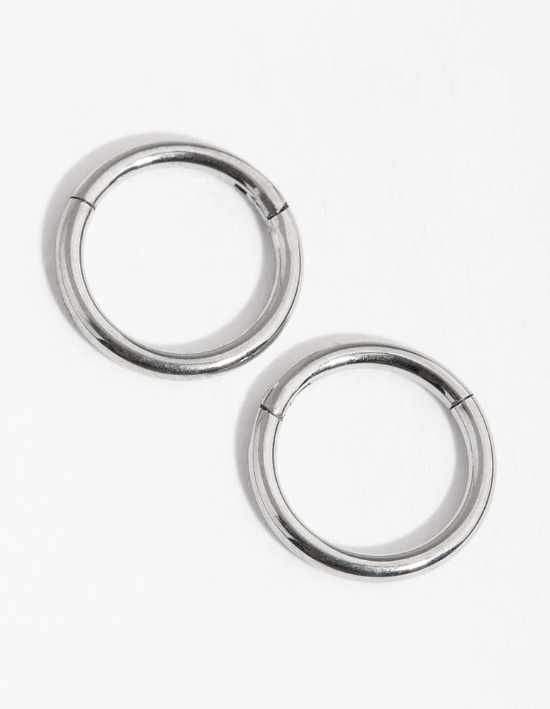 Surgical Steel Fine Sleeper Earrings 8MM