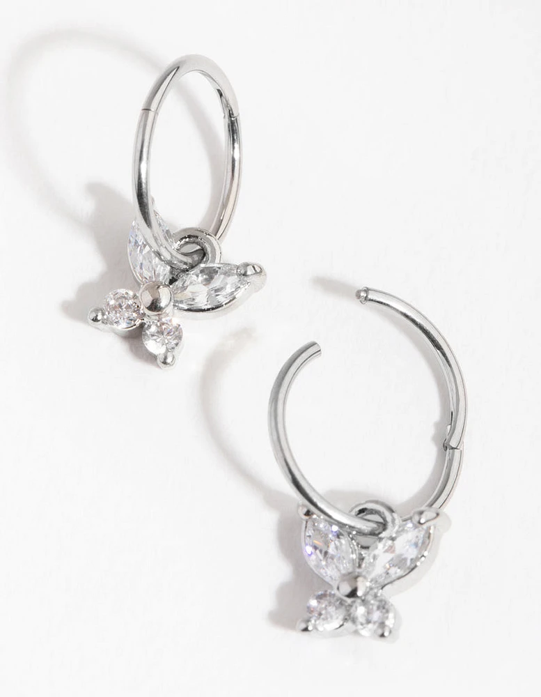 Surgical Steel Butterfly Sleeper Earrings