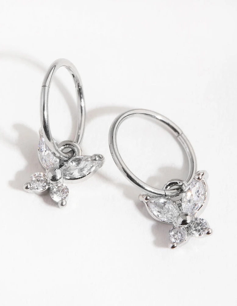 Fine Surgical Steel Sleeper Earrings 10MM