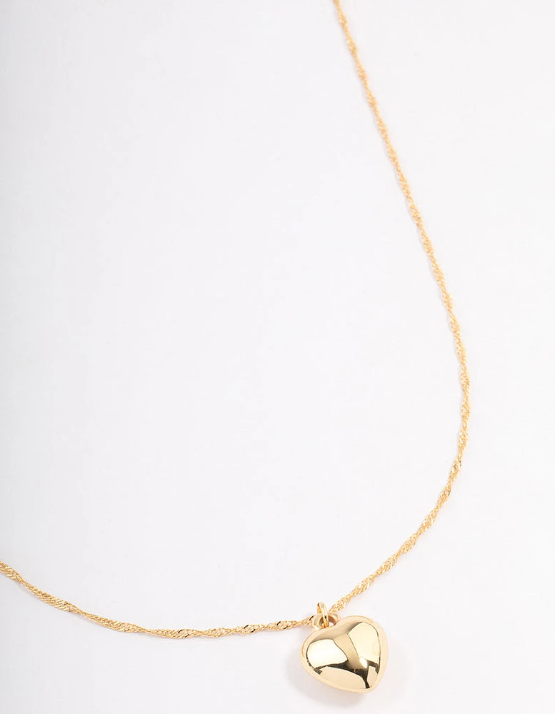 Gold Heart Necklace