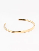 Waterproof Gold Plated Stainless Steel Slim Wrist Cuff