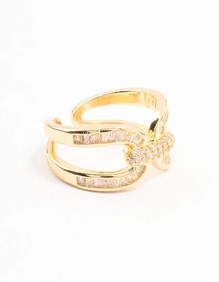 Gold Plated Bag Link Ring