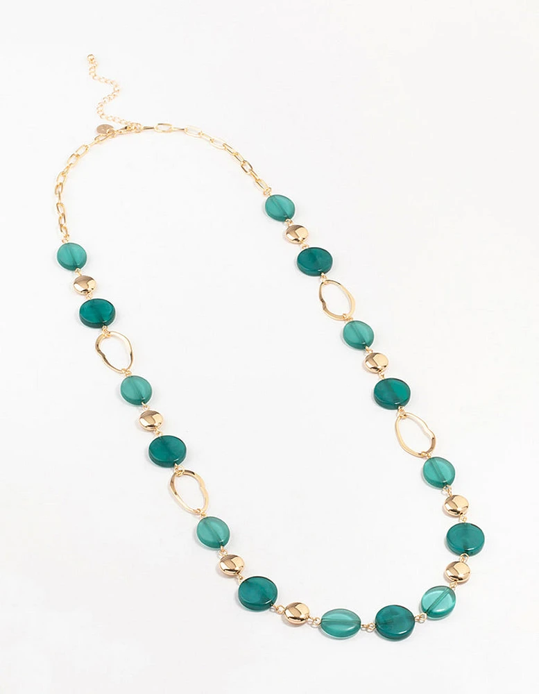 Blue Stone Gold Necklace