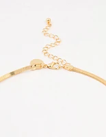 Gold Plated Clean Snake Chain Necklace