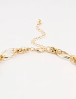 Mixed Metals Chunky Chain Necklace