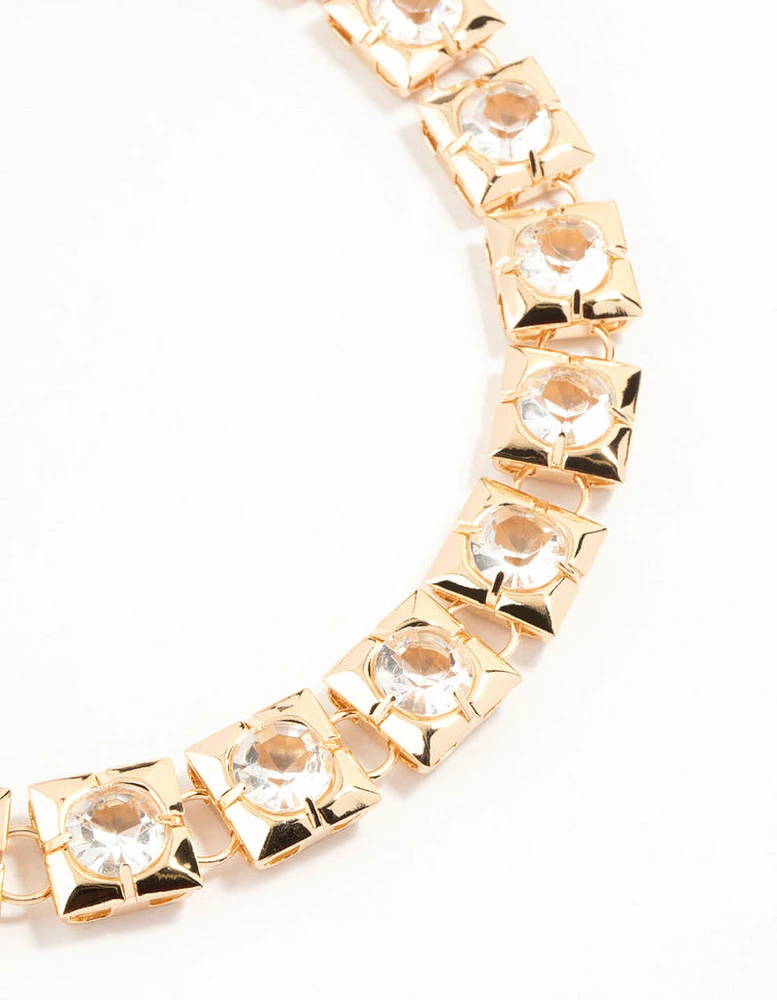 Gold Diamante Necklace