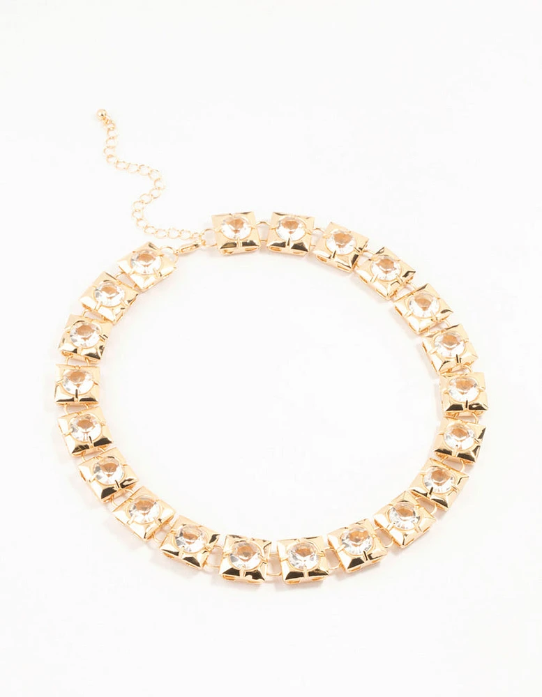 Gold Diamante Necklace