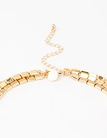 Gold Multirow Necklace