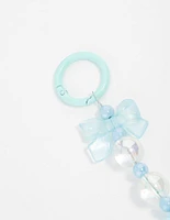 Blue  Cloud Bow Keychain