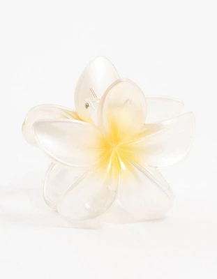 Frangipani Ombre Claw Clip