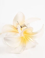 Frangipani Ombre Claw Clip