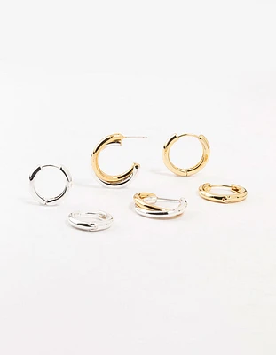 Mixed Metals Clean Hoops Pack