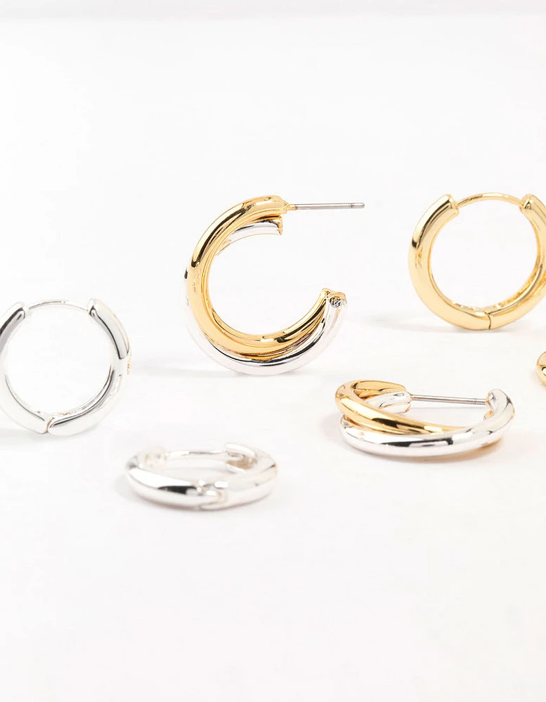 Mixed Metals Clean Hoops Pack