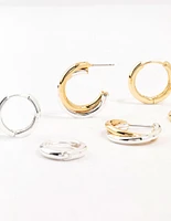 Mixed Metals Clean Hoops Pack