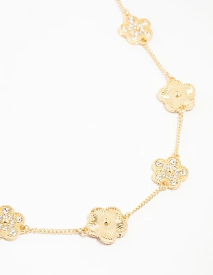 Gold Plated Clover Necklace