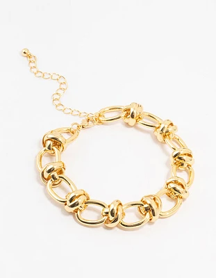 Gold Plated Chunky Chain Bracelet