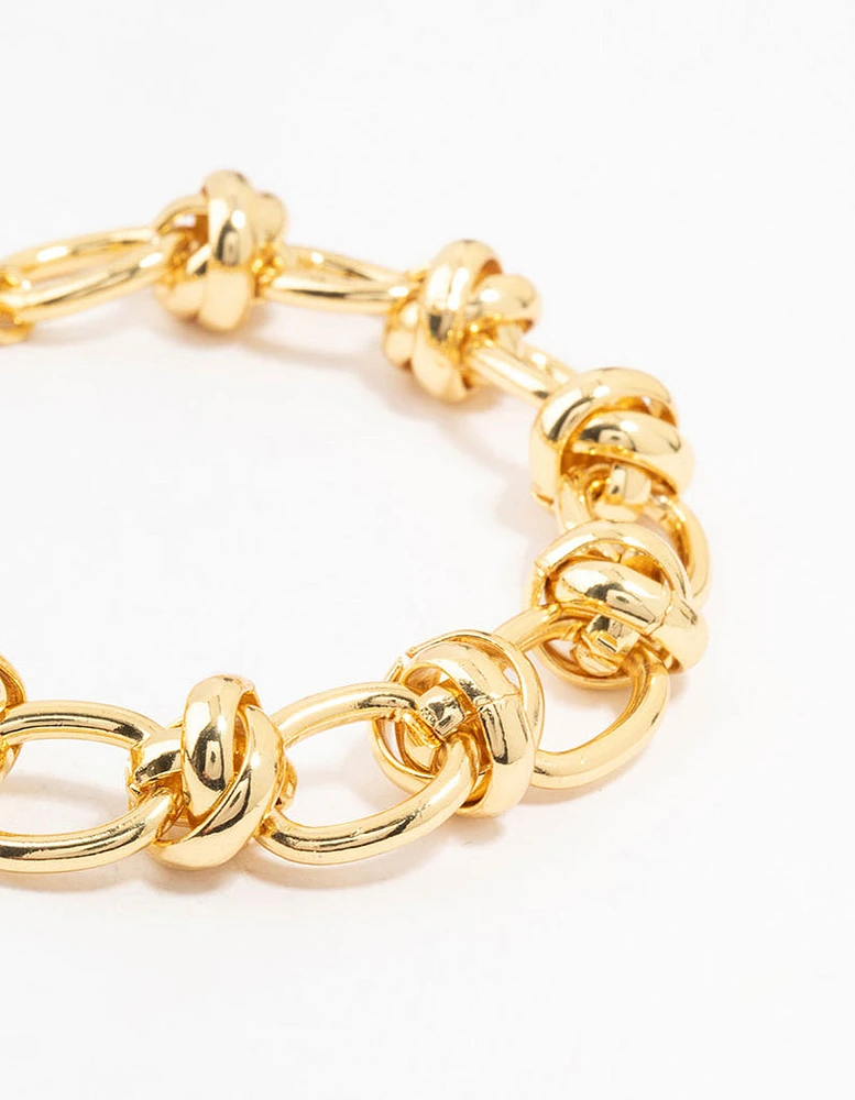 Gold Plated Chunky Chain Bracelet