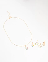 Kids Gold Unicorn Charm Necklace