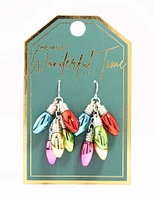 Multicoloured Festive Lights Drop Earrings