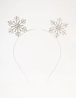 Rhodium Diamante Snowflake Headband