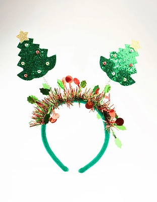 Xmas Tree Spring Headband