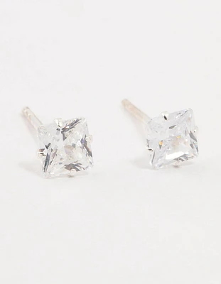 Sterling Silver Cubic Zirconia Stud Earrings