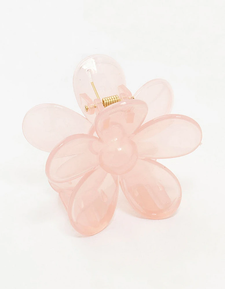 Blush Daisy Hair Claw Clip