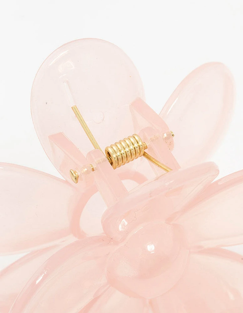 Blush Daisy Hair Claw Clip