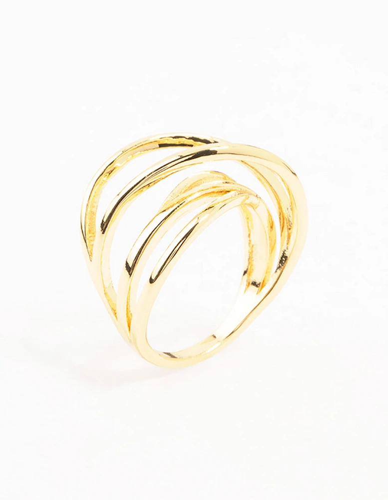 Gold Plated Thin Wrapped Ring