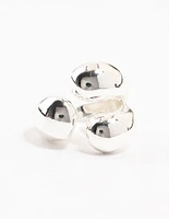 Silver Plated Bubbly Wrapped Ring