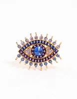 Gold Opulent Evil Eye Ring