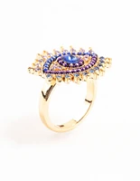 Gold Opulent Evil Eye Ring