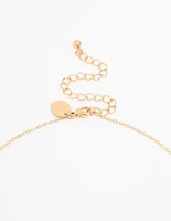 Waterproof Gold Plated Stainless Steel Pendant Heart Necklace