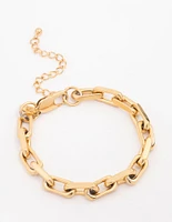 Waterproof Gold Plated Stainless Steel Link Chain Bracelet