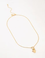 Gold Plated Leo Charm Necklace