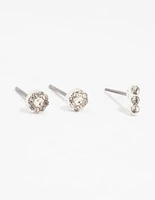 Pearl & Diamante Earrings 5-Pack