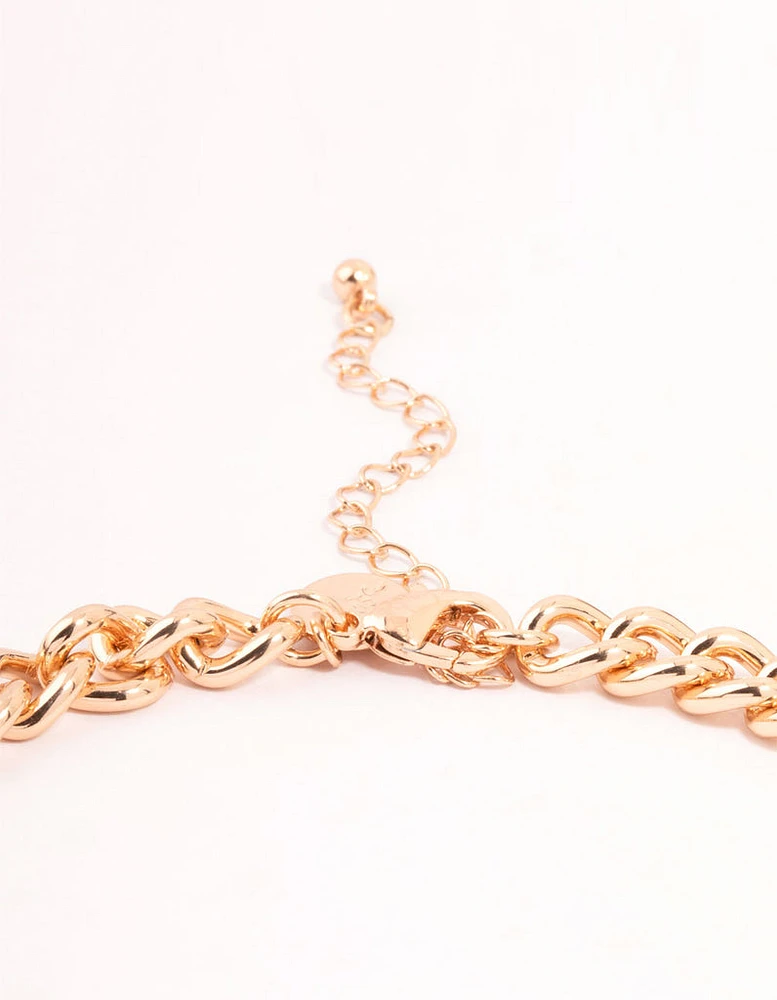 Gold Novelty Charm Necklace