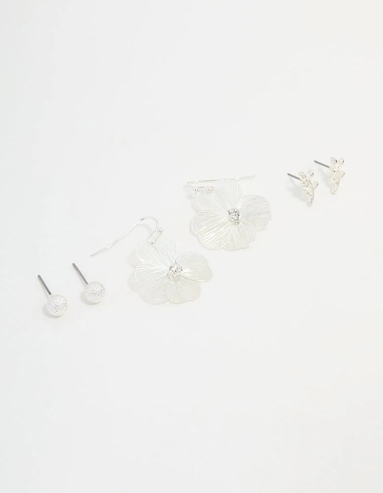 Silver Garden Inspired Earrings 3-Pack