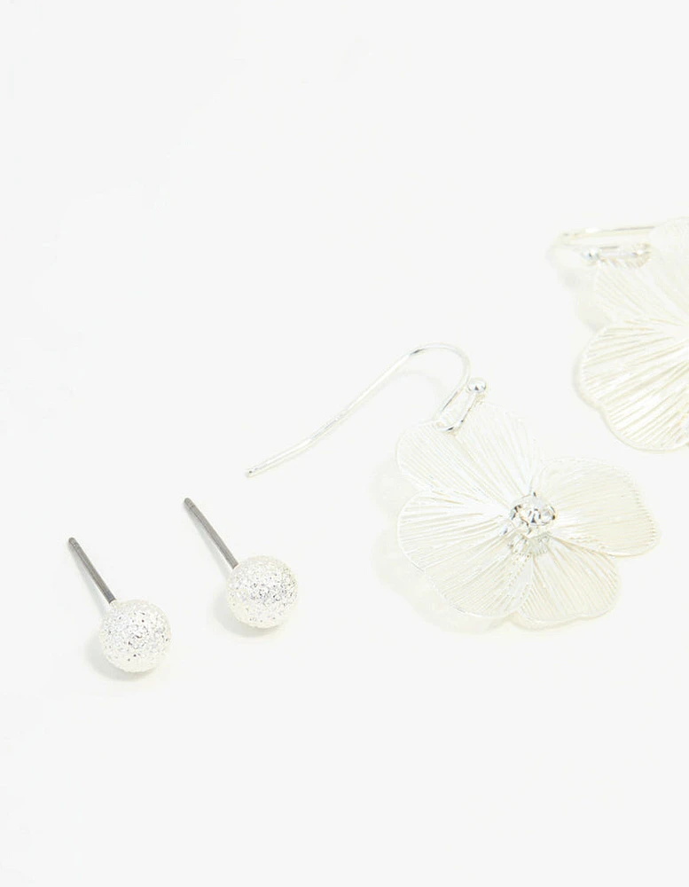 Silver Garden Inspired Earrings 3-Pack