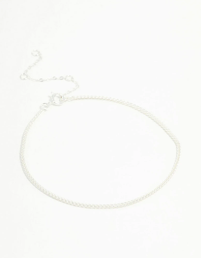 Sterling Silver Box Chain Bracelet