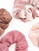 Dark & Light Pink Scrunchies 4-Pack