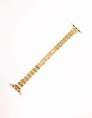 Gold Detailed Chain Watch Strap 38/40/41