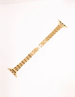 Gold Detailed Chain Watch Strap 38/40/41